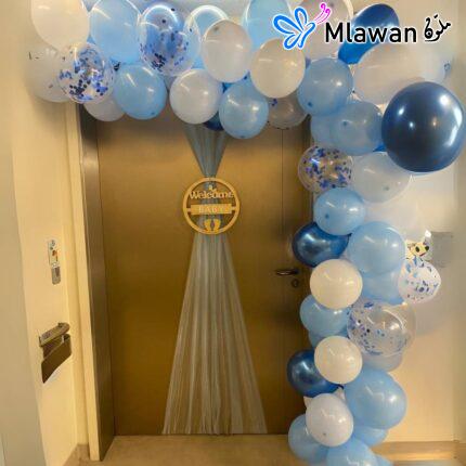 Welcome Baby Boy Blue Hospital Decoration for Newborn Baby