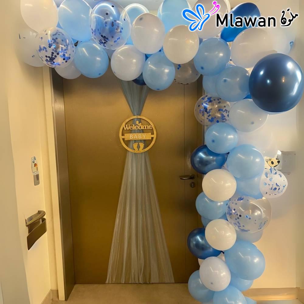 4700-11 (1) Welcome Baby Boy Blue Hospital Decoration for Newborn Baby