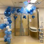 Elegant Blue Newborn Baby Hospital Room Decoration Dubai