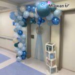 Blue baby welcome decoration