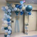 Elegant blue newborn baby boy room decoration UAE