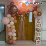 Dar Al Kamal Hospital Sharjah baby balloon decor newborn room