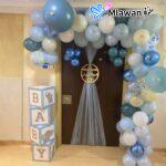 NMC Royal Hospital Sharjah decoration welcome baby celebrate newborn arrival.