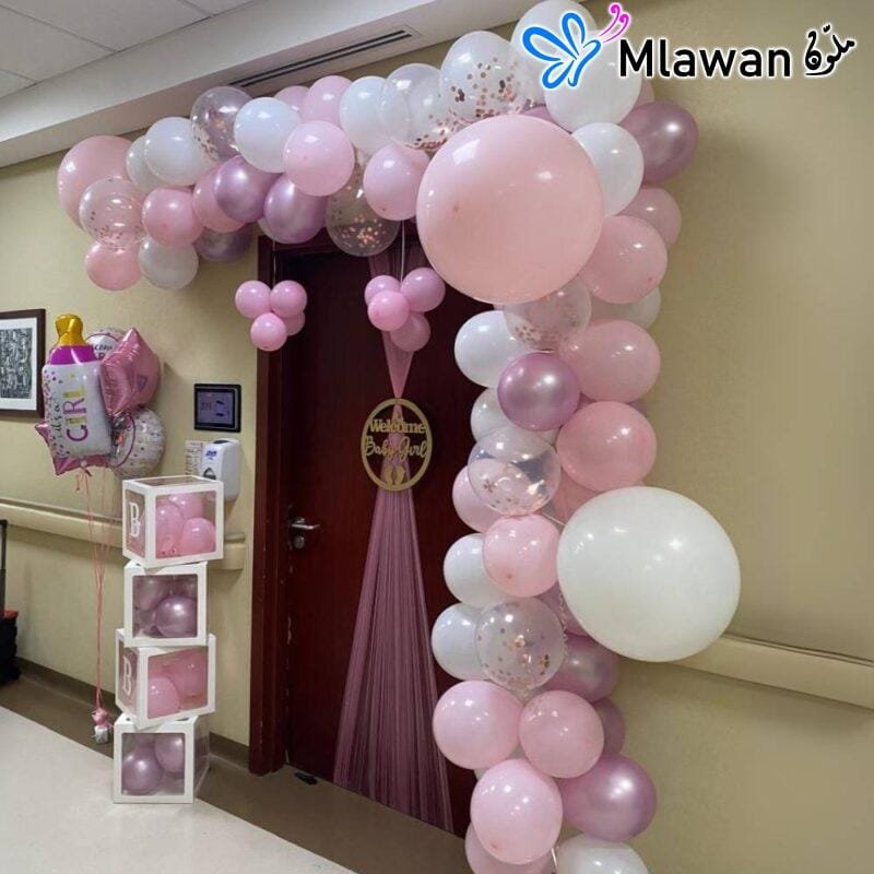 زينة استقبال مواليد فاخرة
