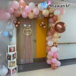 Welcome Baby elegant newborn hospital room balloons UAE