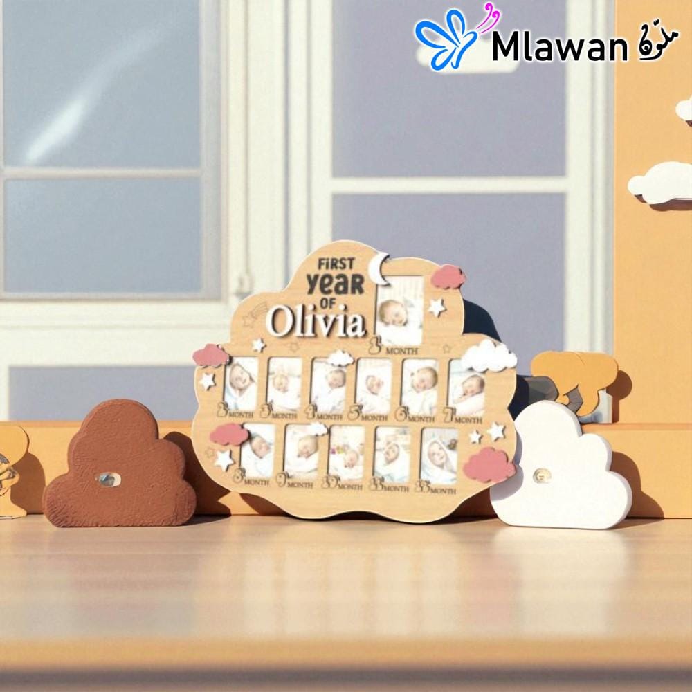 4702 (2) Preserve Baby's First Year Personalized Photo Frame celebrates memories