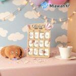 Baby's First Year Photo Milestones Keepsake Photo Frame Displays Precious Memories