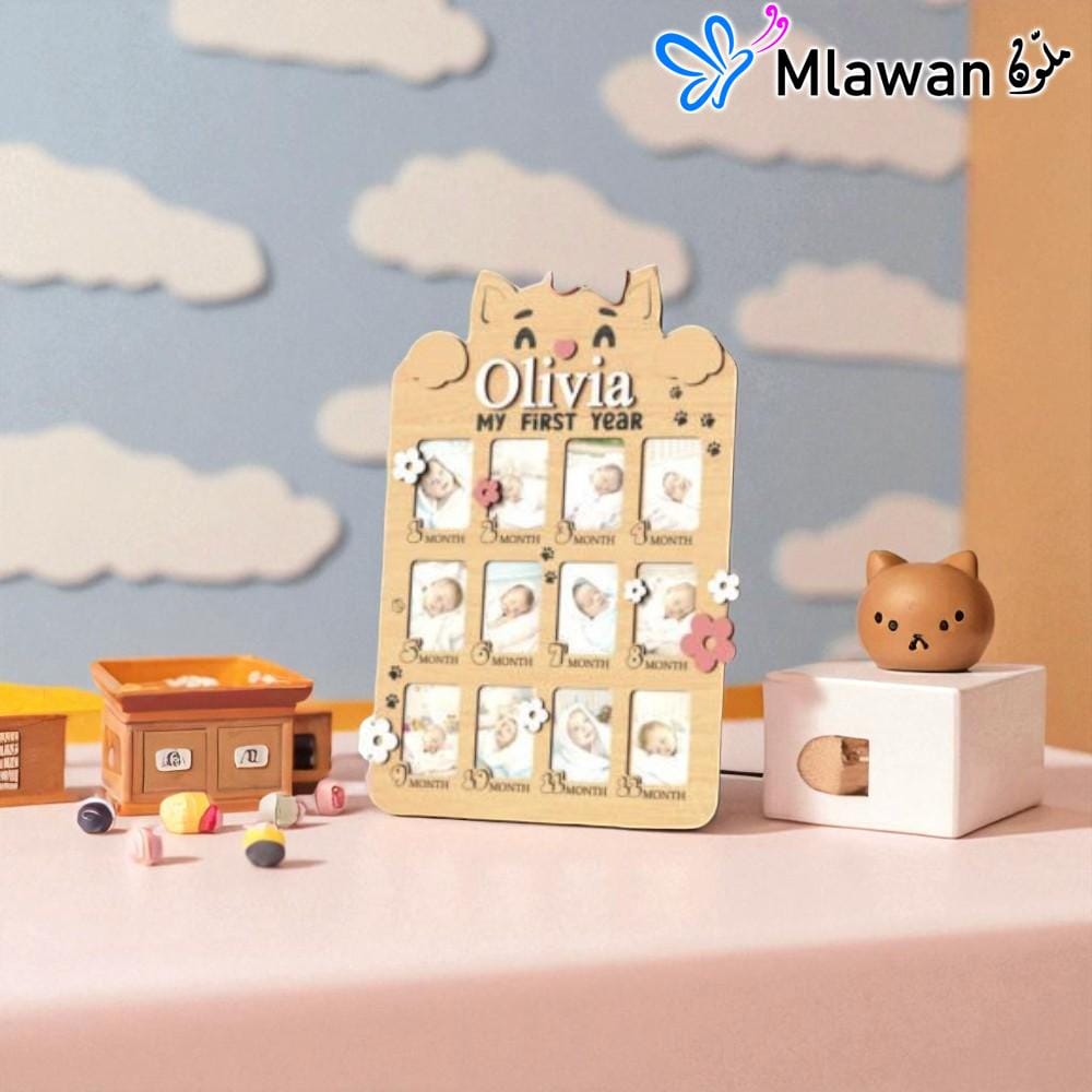 4702 (4) My First Year Baby Photo Frame celebrate baby's first year