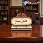 Personalized Wood Name Sign Custom Table top Display - Image 2