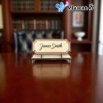 Personalized wooden name plate
