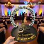 Personalized Engagement Ring Platter Custom Wedding Decor Name Date Wedding Ring Tray.