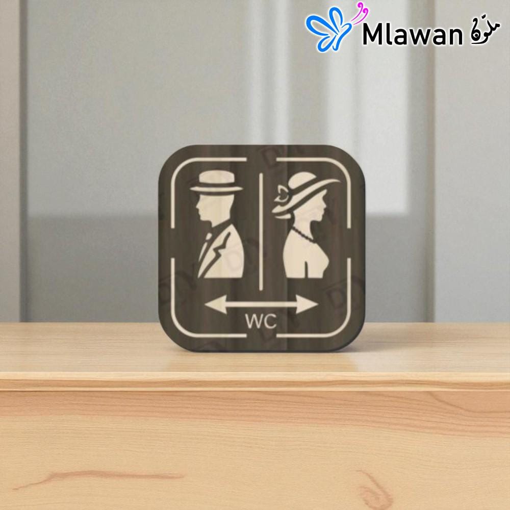 4733 Stylish restroom signs guide office bathroom guests shop decorative door decor now.