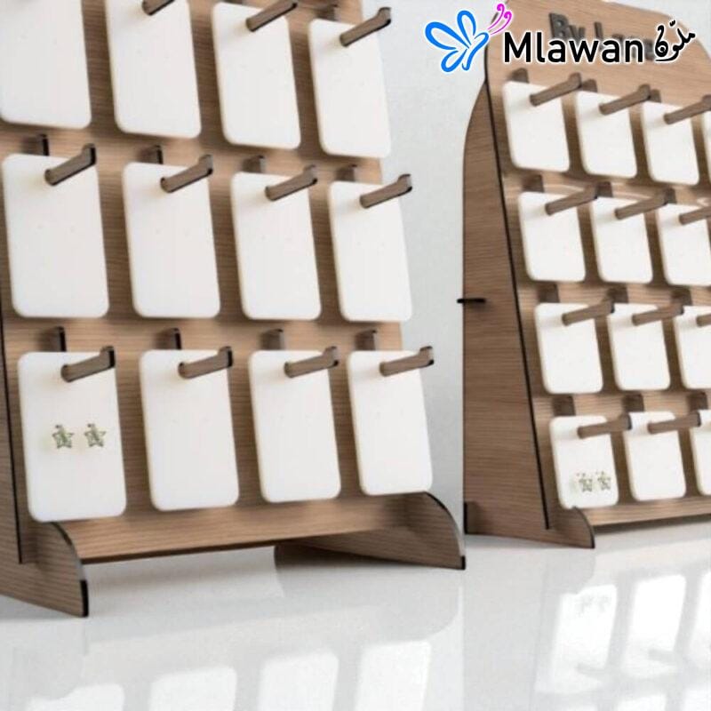 Wooden earring display stand - Small / Large