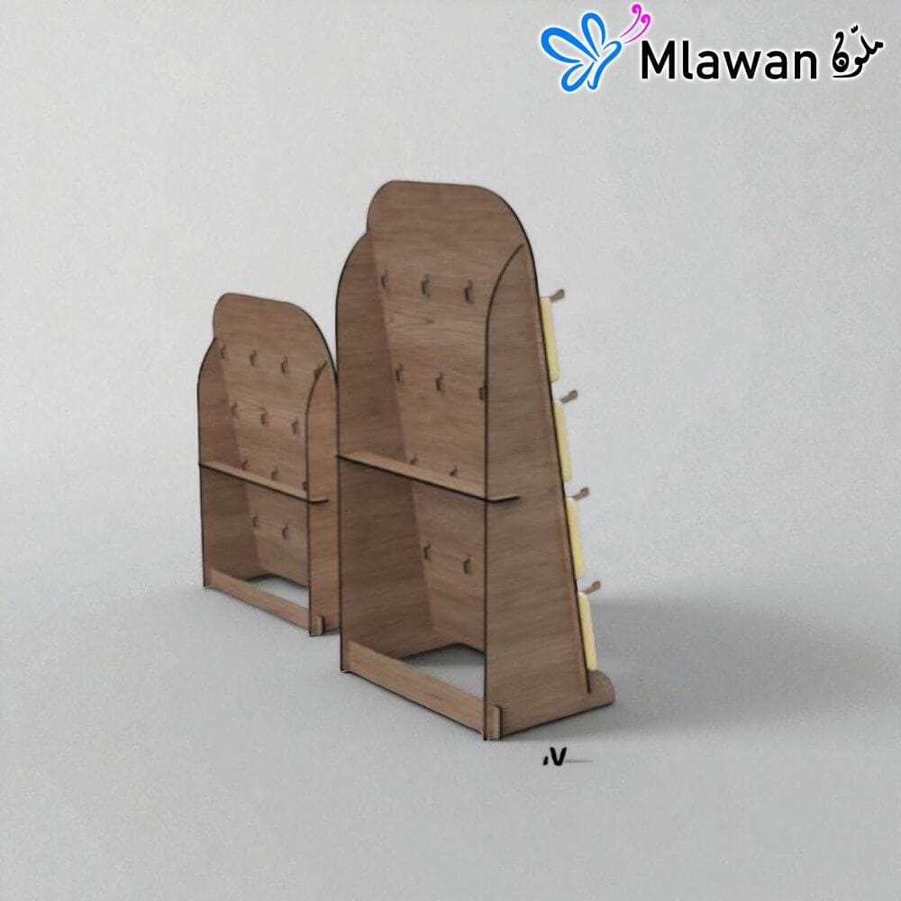 4742 (2) Wooden earring display earring display stand.Jewelry display stand retail earring display.