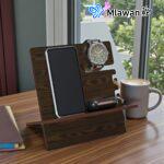 Wooden organizer declutters space