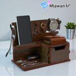 Wooden organizer docking station
