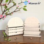 Wooden display stand drawers