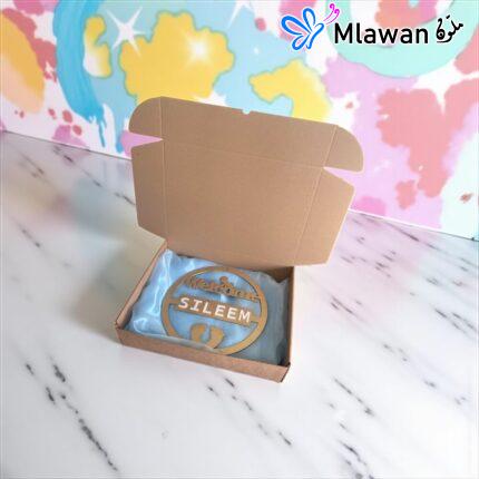 Personalized baby door sign