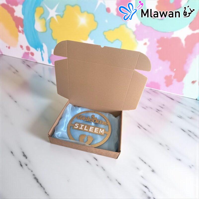 Personalized baby door sign