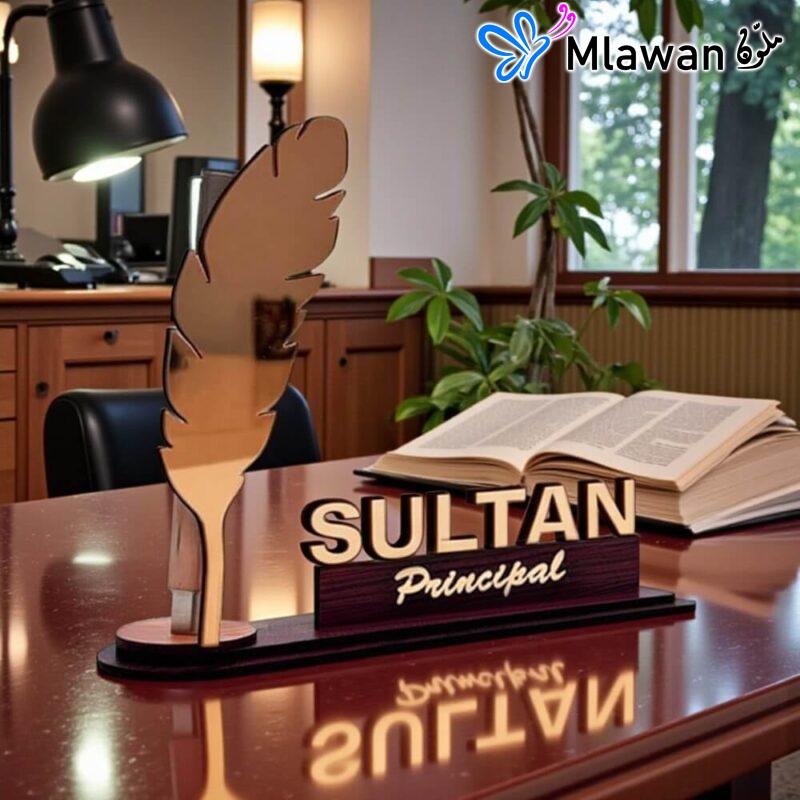 Personalized desk nameplate - Personalized Principal Nameplate Desk Decor