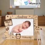 Personalized baby photo frame