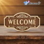 Welcome Home Decorate Front Door with Welcome Sign porch