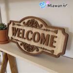 Welcome Home sign - Stylish Easy Installation
