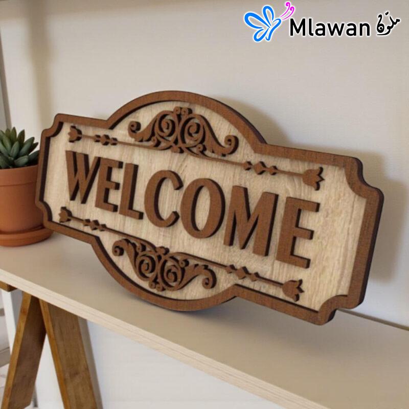 Welcome Home sign - Stylish Easy Installation