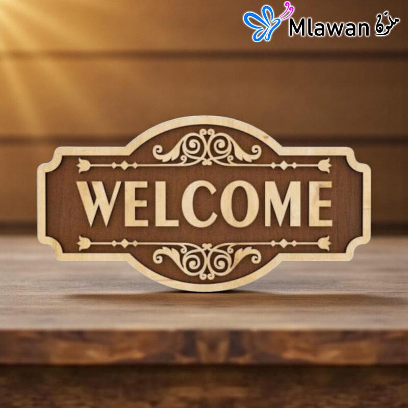 Welcome Home Decorate Front Door with Welcome Sign porch