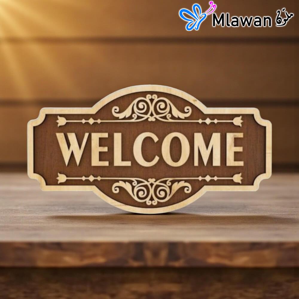 4835 Welcome Home Decorate Front Door with Welcome Sign porch