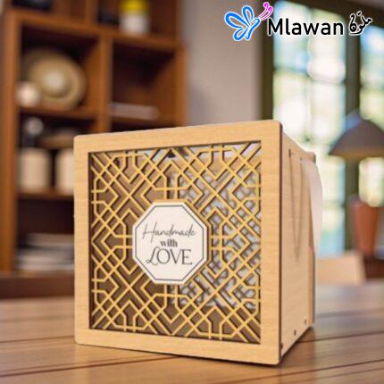 Personalized wooden keepsake box