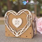 Engraved heart keepsake box