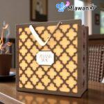Engraved wooden gift box