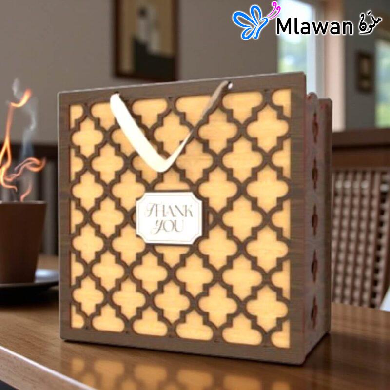 Engraved wooden gift box