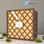 Engraved Wooden Gift Box Handle Customised Premium Package Perfect Personalized Gift