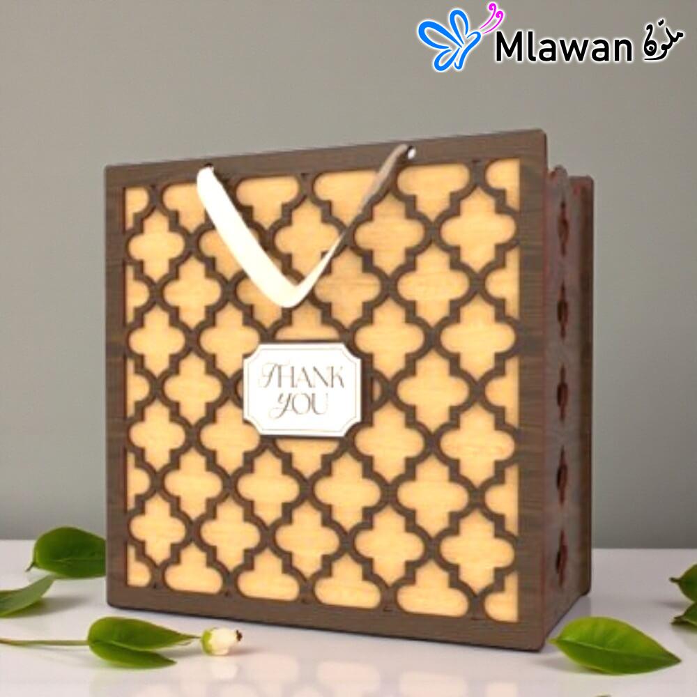 4839-6 (3) Engraved Wooden Gift Box Handle Customised Premium Package Perfect Personalized Gift