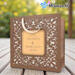 Personalized Wooden Gift Box with Handle Custom Engraved - Customised Premium Package.