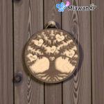 Personalized wooden family tree