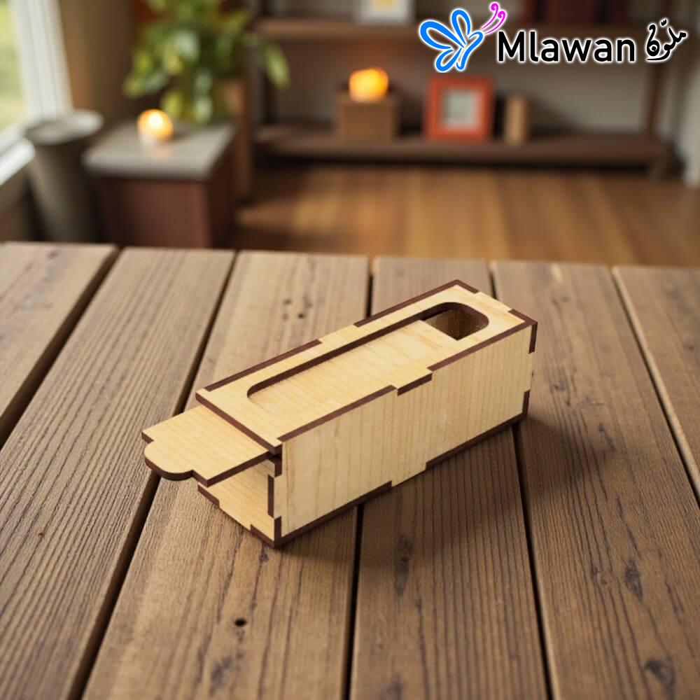 4897-2 (3) Wooden boxes set sliding lid gift storage.