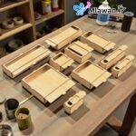 صندوق خشبي صغير للهدايا و التخزين.