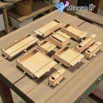 صندوق خشبي أنيق متعدد الاستخدامات