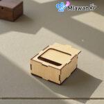 صندوق خشبي صغير بغطاء منزلق للمجوهرات والهدايا