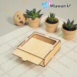 Wooden storage box declutter