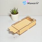 Wooden Storage Box Sliding Lid Easy Access Elegant Design 20cm x 10cm x 5cm - Image 2
