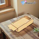 Wooden Storage Box Sliding Lid Easy Access Elegant Design 20cm x 10cm x 5cm