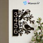 لوحة أرقام منزلية عمودية أنيقةHere are a few other options with slight variations:* أرقام منزل عمودية عصرية* لوحة أرقام منزل فريدة* أرقام منزلية عمودية أنيقةAll these options are within the specified word count, in Arabic, and incorporate relevant keywords from the prompt.