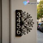 Personalized Outdoor House Number Sign Address Plaque Modern Signs.