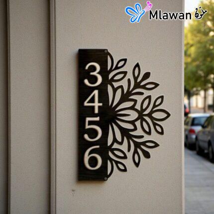 Personalized Outdoor House Number Sign Address Plaque Modern Signs.