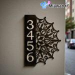 Personalized Modern House Number Address Sign Custom Acrylic Plaque