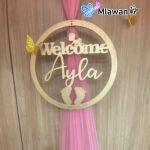 Baby girl balloons Hospital room decor Balloon arch Dubai.